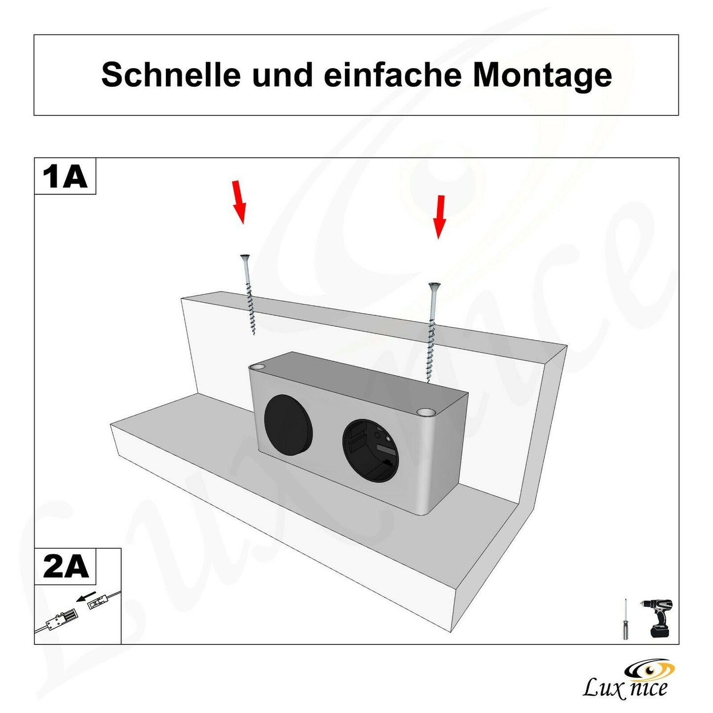 YuYang-Steckdose MOD 31-20-D-EK mit 6Fach LED Kupplung