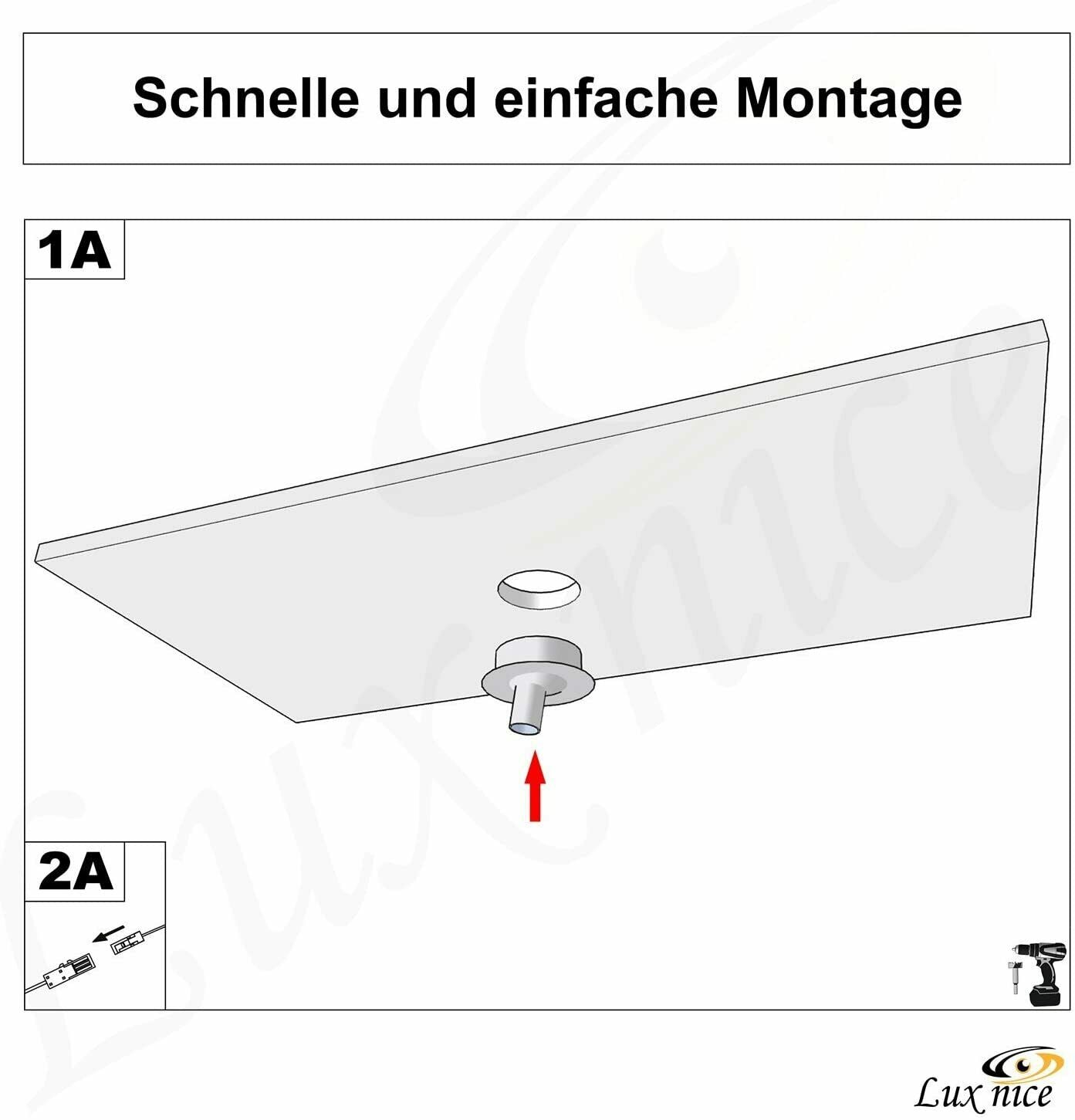 YuYang Tony eye LED Einbauspot 3000K Warmweiß Strahler Leuchte Downlight