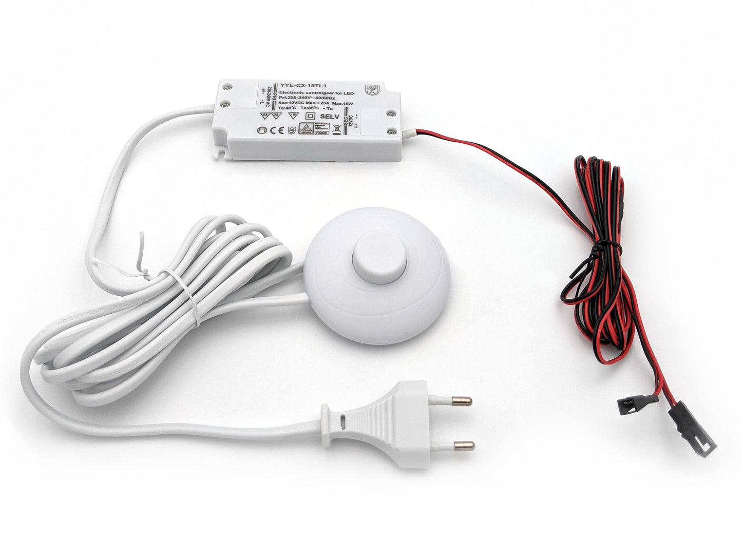 YuYang 15W LED Driver Weiß mit Fußschalter