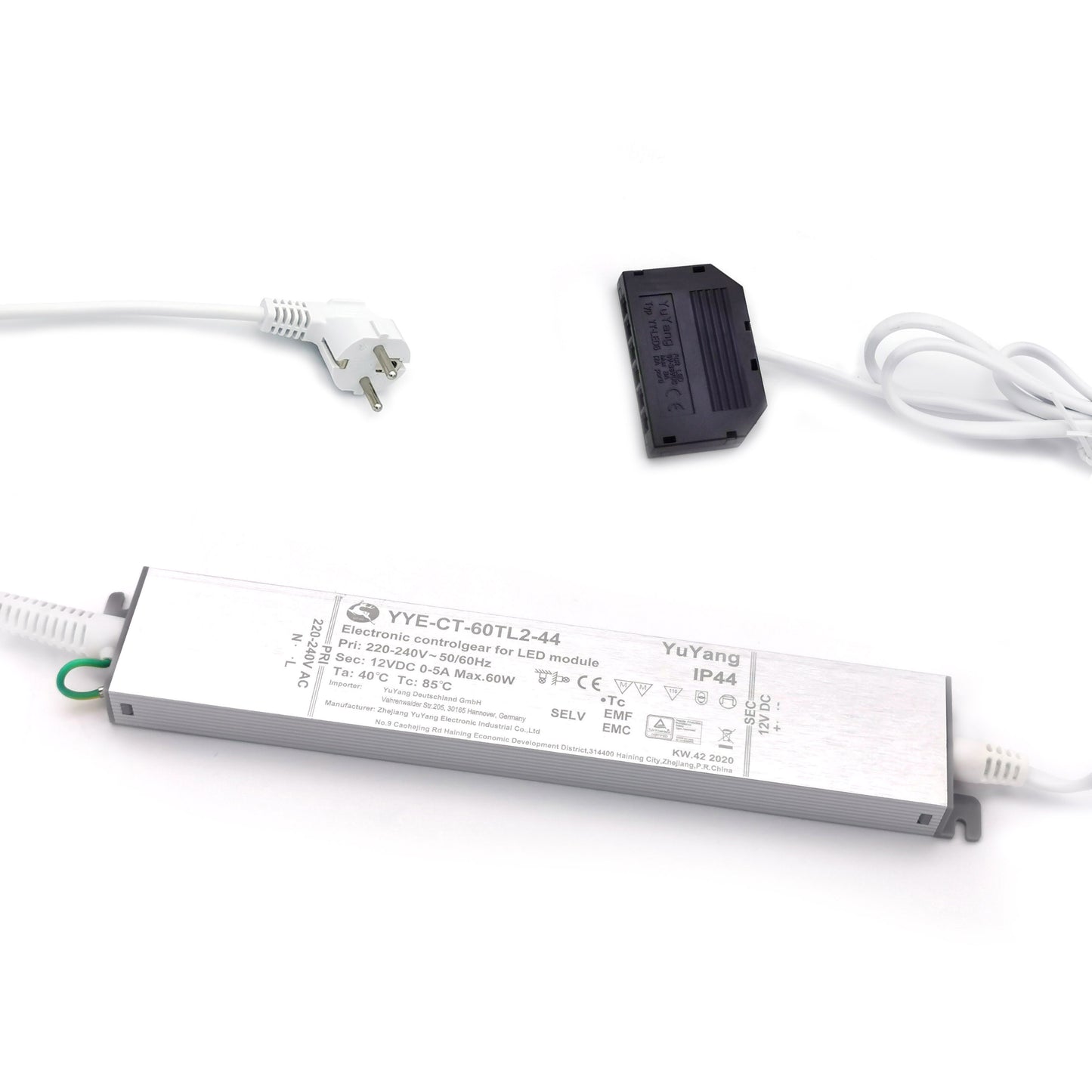 YuYang 60W LED Driver Steckernetzteil - Silber