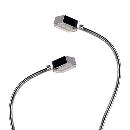 YuYang-9CH LED Bettleuchte 2er Set - Chrom