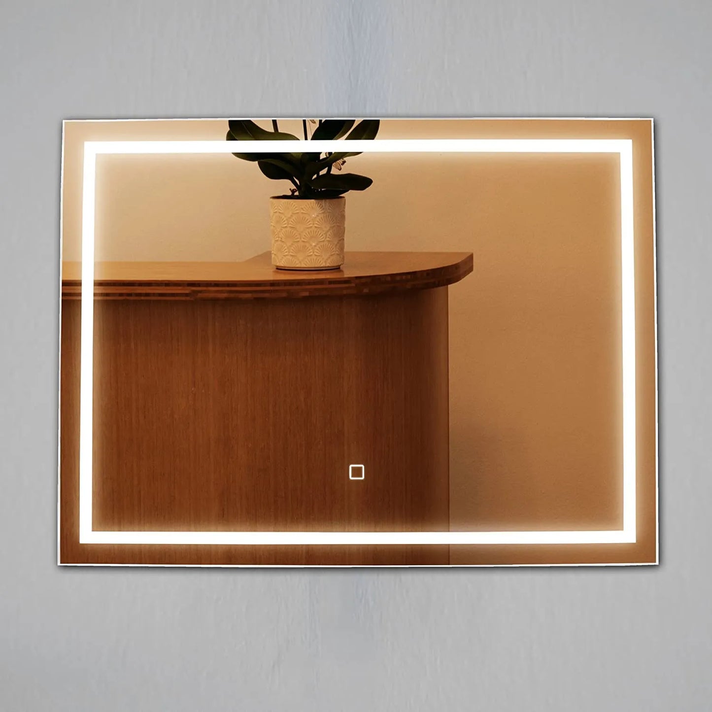 YuYang Palla LED Badspiegel mit Beleuchtung (80×60 cm)