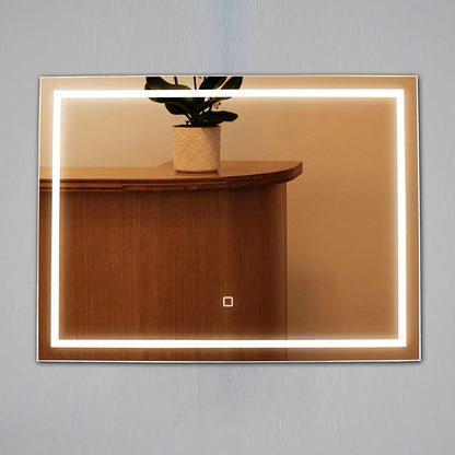 YuYang Palla LED Badspiegel mit Beleuchtung (80×60 cm)