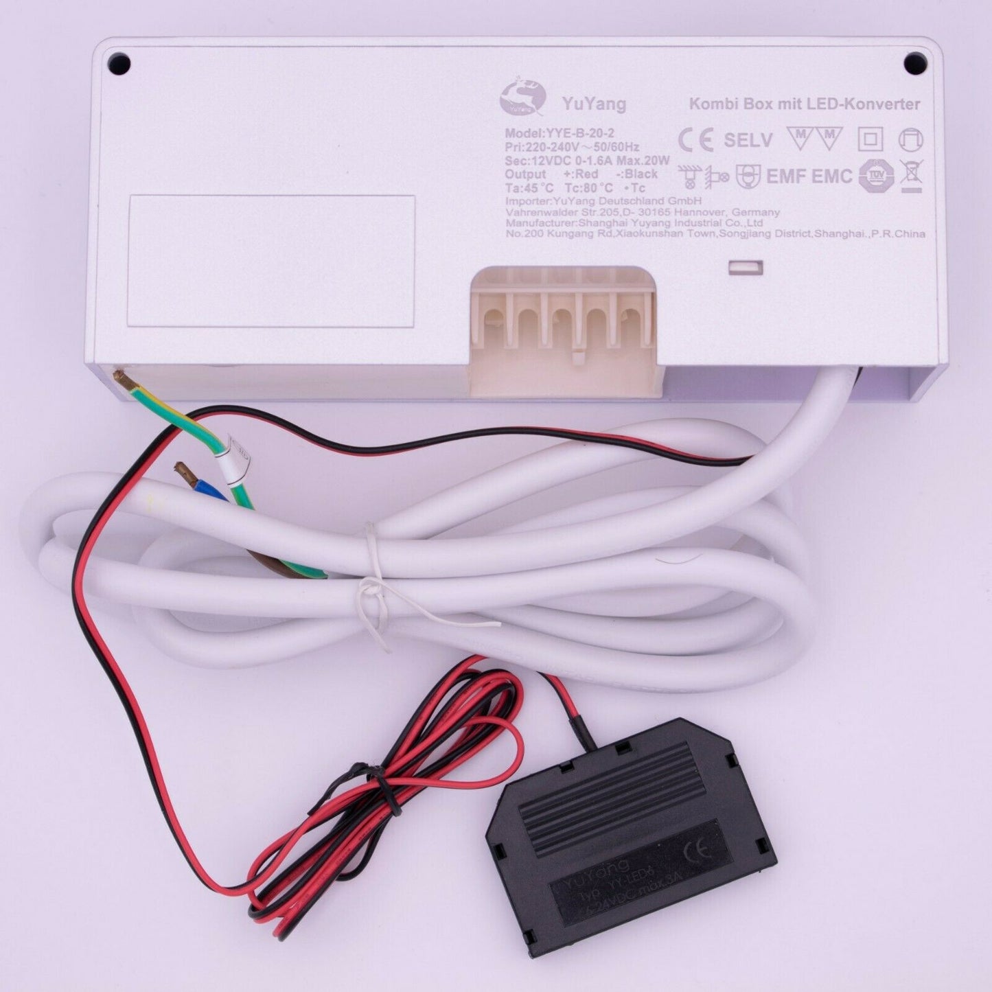 YuYang- Steckdose MOD 31G Kombi Box mit LED-Konverter