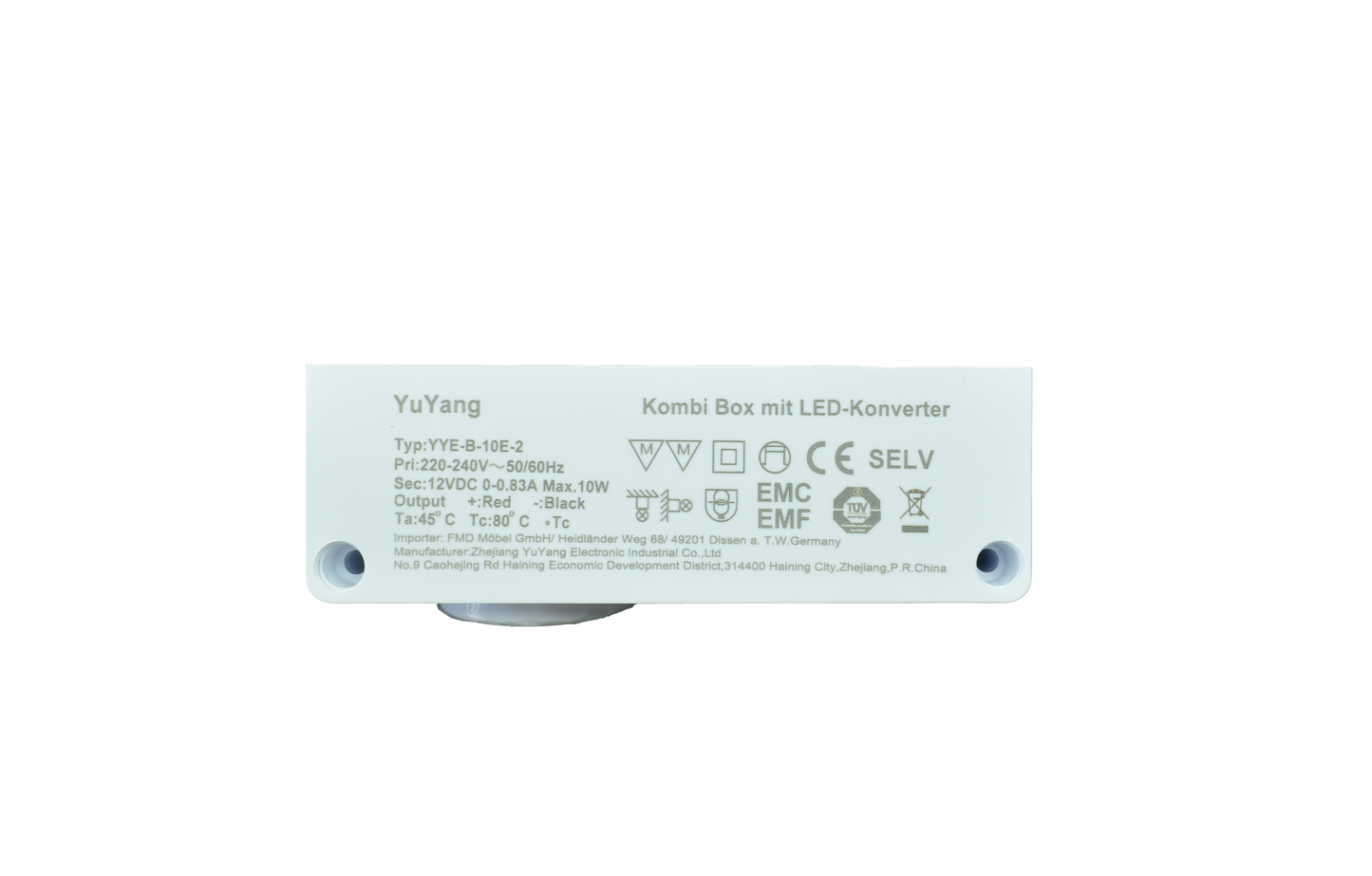 YuYang-MOD 30DE Weiß Kombi Box mit LED-Konverter