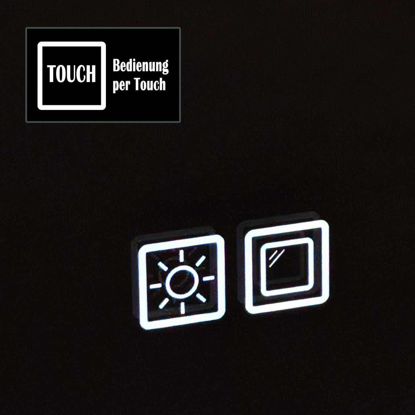 YuYang Baldur S3 LED Spiegel mit Beleuchtung (60x80 cm)