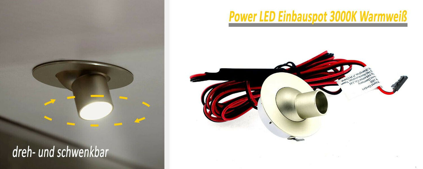 YuYang Tony eye LED Einbauspot 3000K Warmweiß Strahler Leuchte Downlight