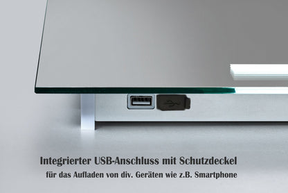 YuYang Baldur S3 LED Spiegel mit Beleuchtung (60x80 cm)