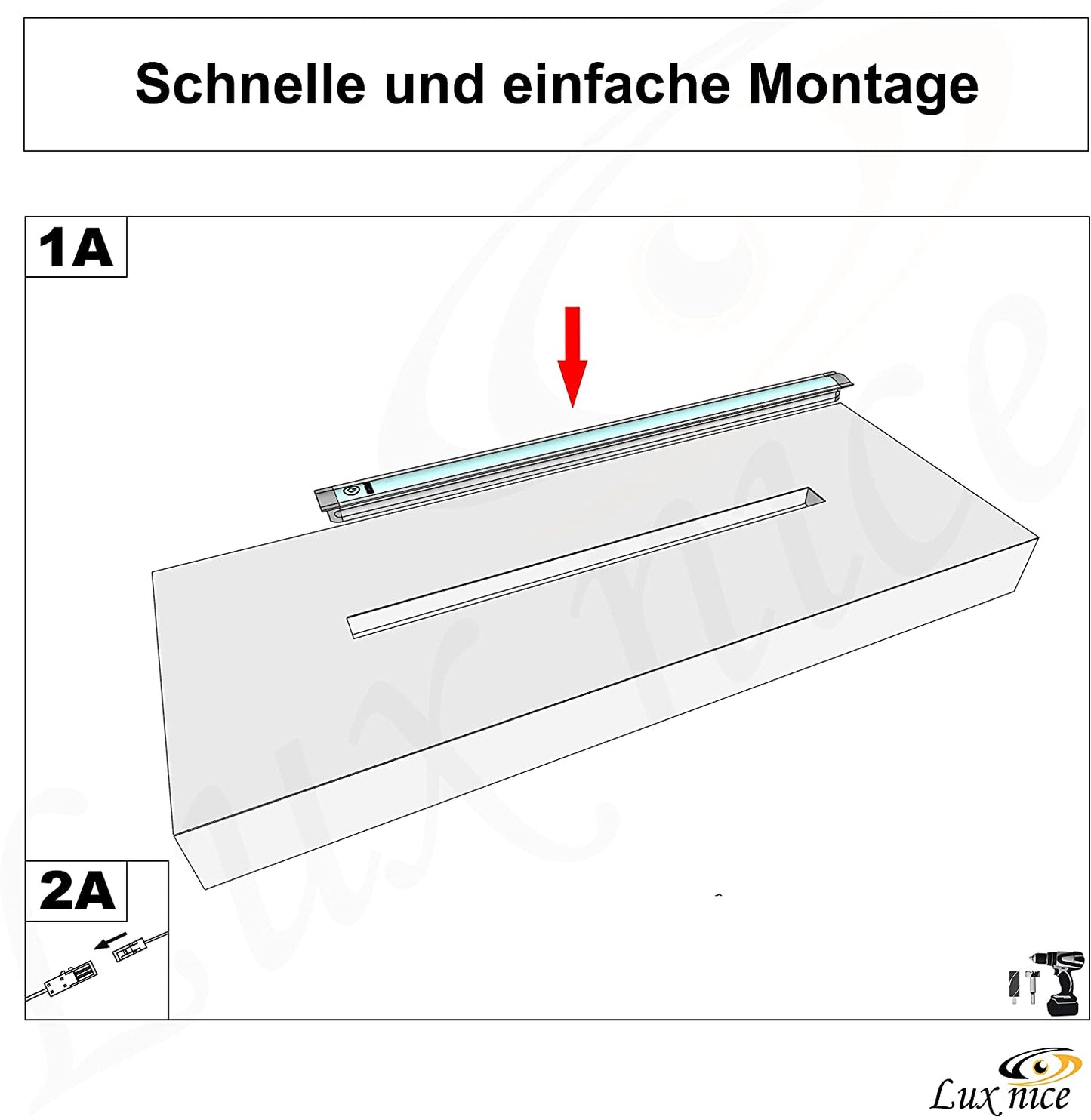 YuYang Reno W/K 611 LED Profilleuchte Nur Leuchte